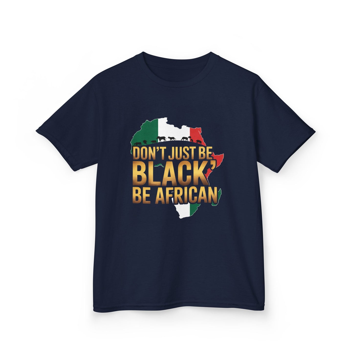 African Heritage Kids Tee | Celebrate Diversity, Black History Month, Cultural Pride, Gift for Kids, Playful Graphic T-Shirt