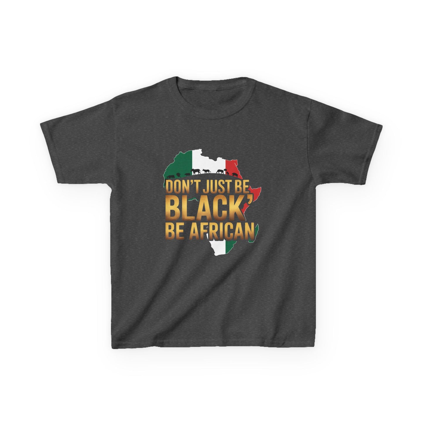 African Heritage Kids Tee | Celebrate Diversity, Black History Month, Cultural Pride, Gift for Kids, Playful Graphic T-Shirt
