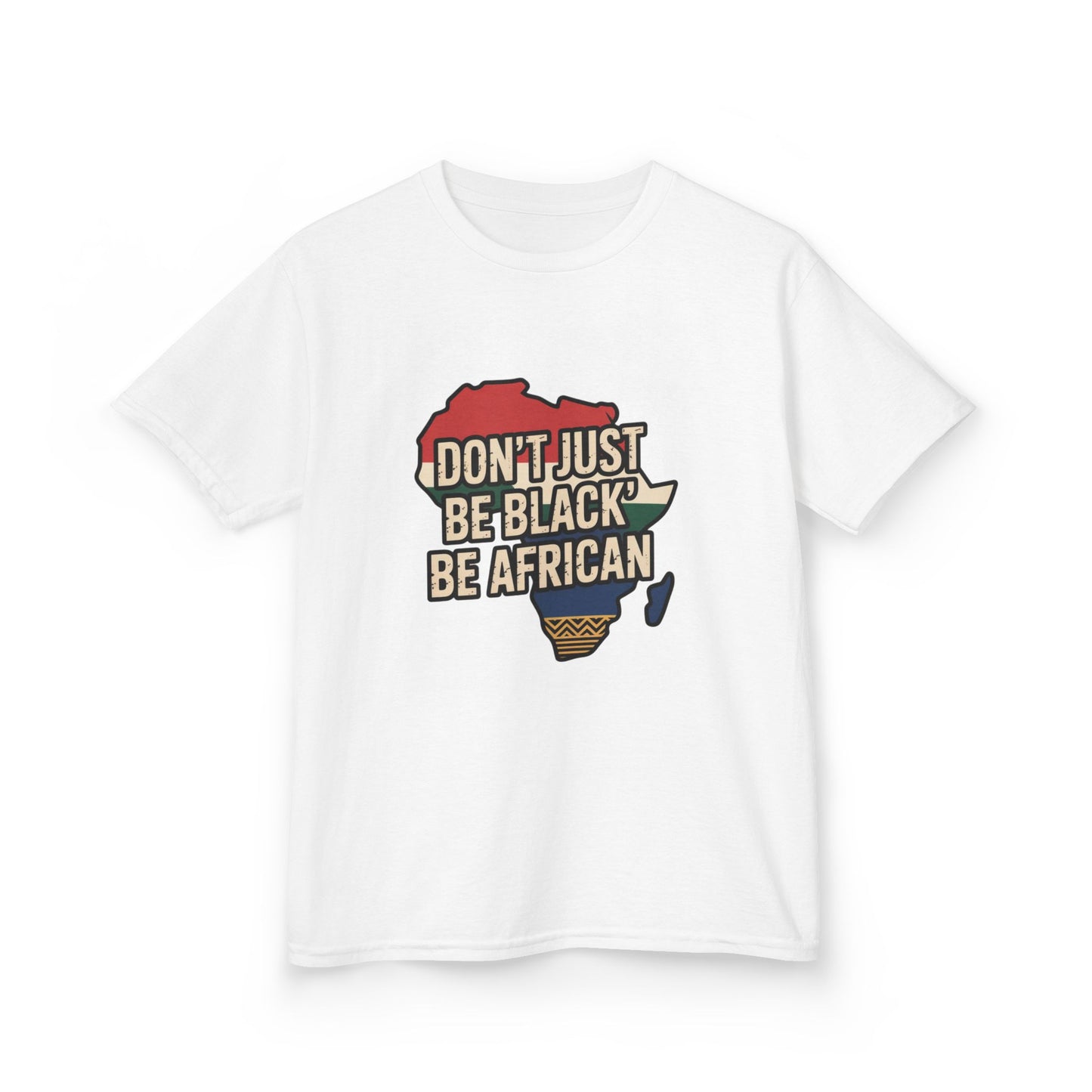 Kids Heavy Cotton™ Tee with African Pride Design - Celebrate Diversity, Gift for Young Activists, Comfortable Youth Shirt, Black [...]