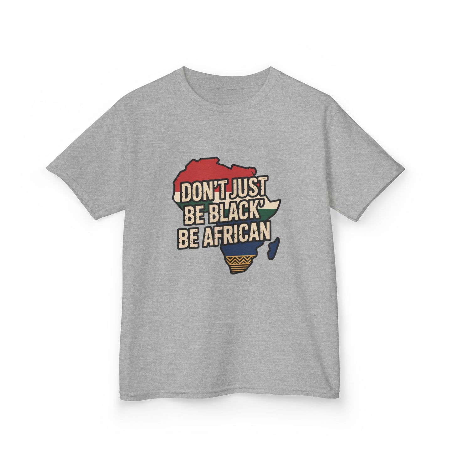 Kids Heavy Cotton™ Tee with African Pride Design - Celebrate Diversity, Gift for Young Activists, Comfortable Youth Shirt, Black [...]