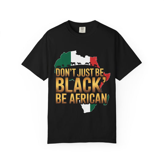 African Pride T-Shirt - Celebrate Heritage, Unisex Garment-Dyed Tee, Unique African Apparel, Statement Shirt, Gifts for Culture Lovers