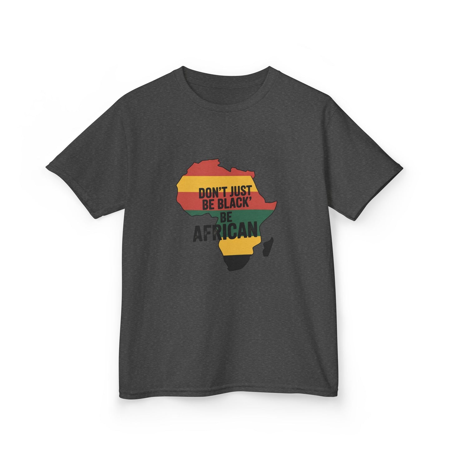 Kids African Pride T-Shirt, Youth Tee, Black History Month Gift, Cultural Awareness Shirt, Africa Map Top, Kids Cotton Tee