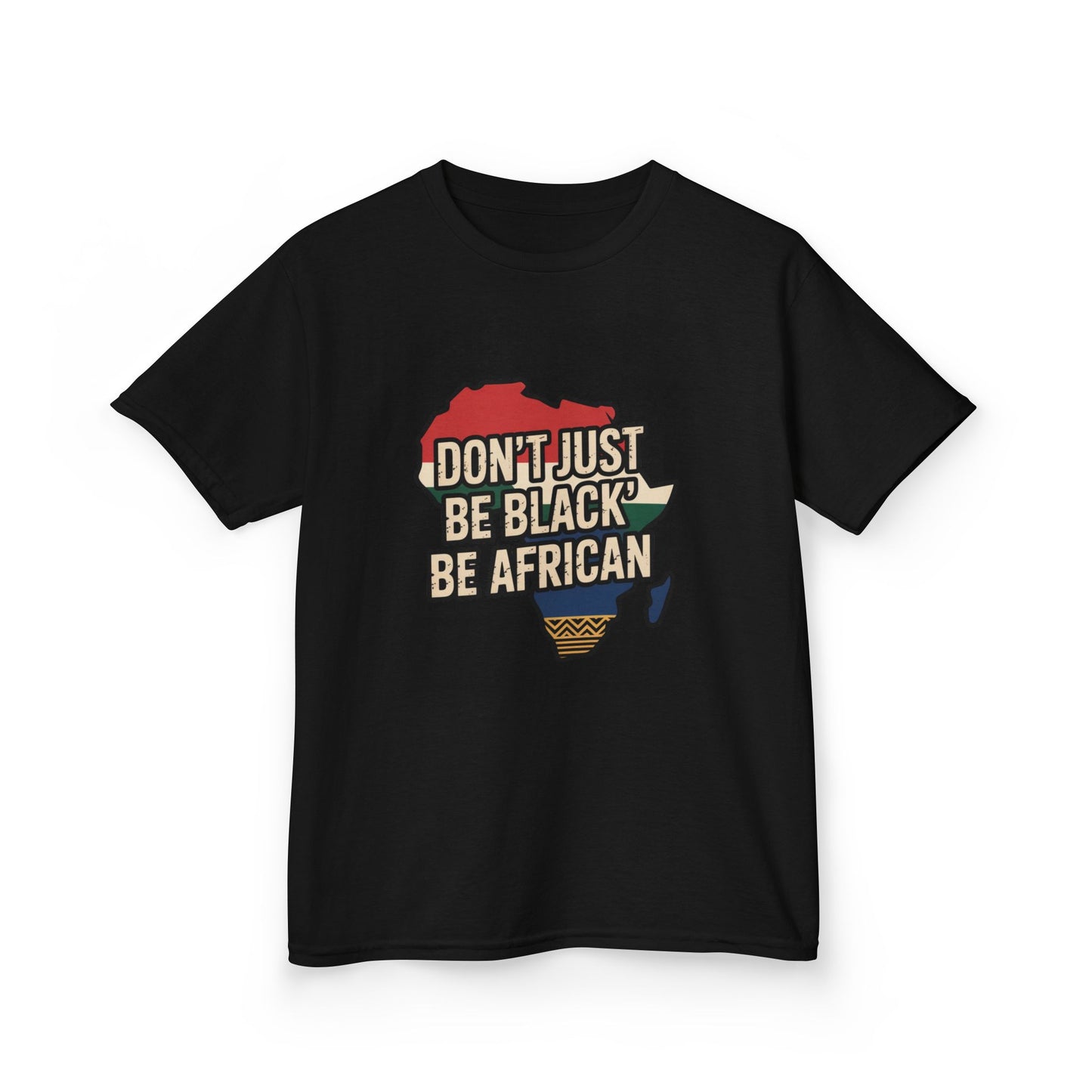 Kids Heavy Cotton™ Tee with African Pride Design - Celebrate Diversity, Gift for Young Activists, Comfortable Youth Shirt, Black [...]