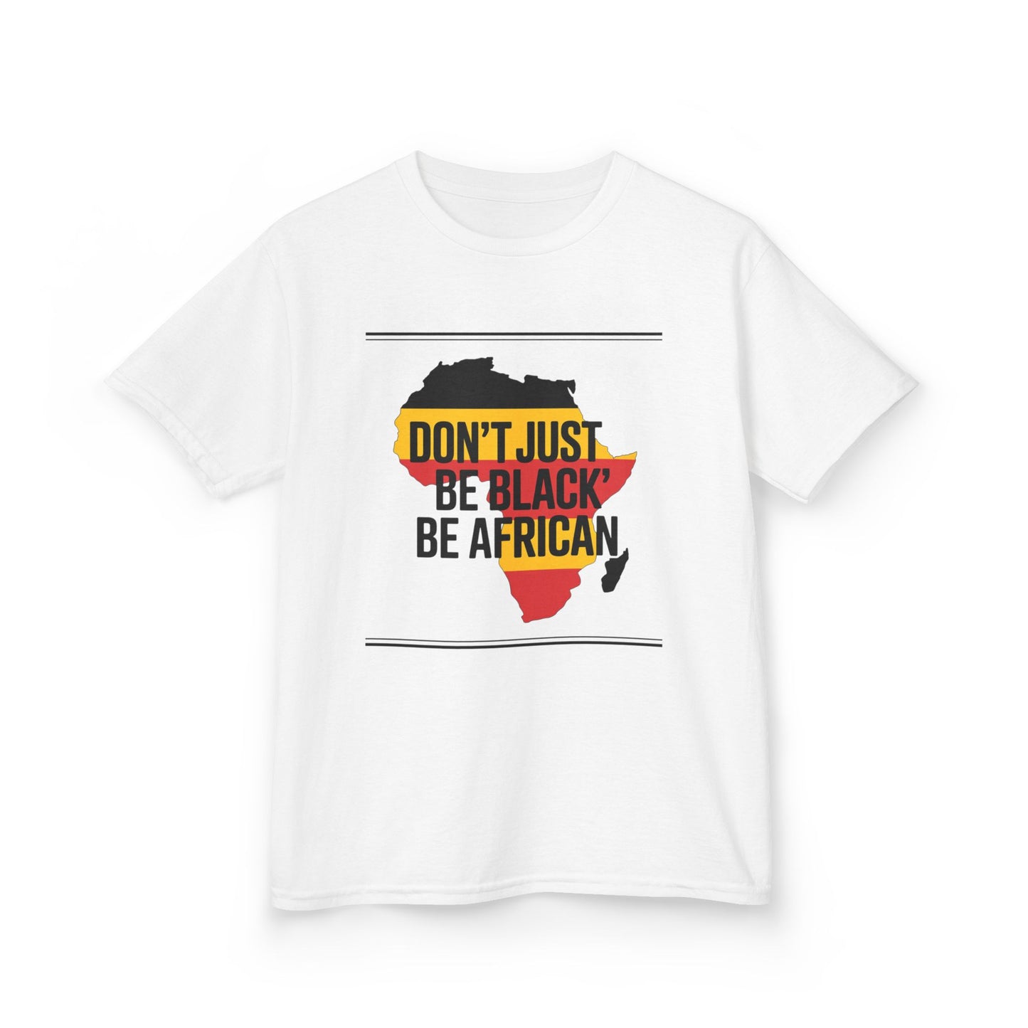 Kids Inspirational Tee, Youth African Pride Shirt, Be African Tee, Unisex Cotton T-Shirt, Cultural Identity Apparel