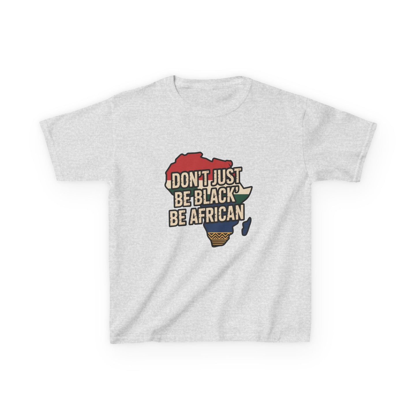 Kids Heavy Cotton™ Tee with African Pride Design - Celebrate Diversity, Gift for Young Activists, Comfortable Youth Shirt, Black [...]