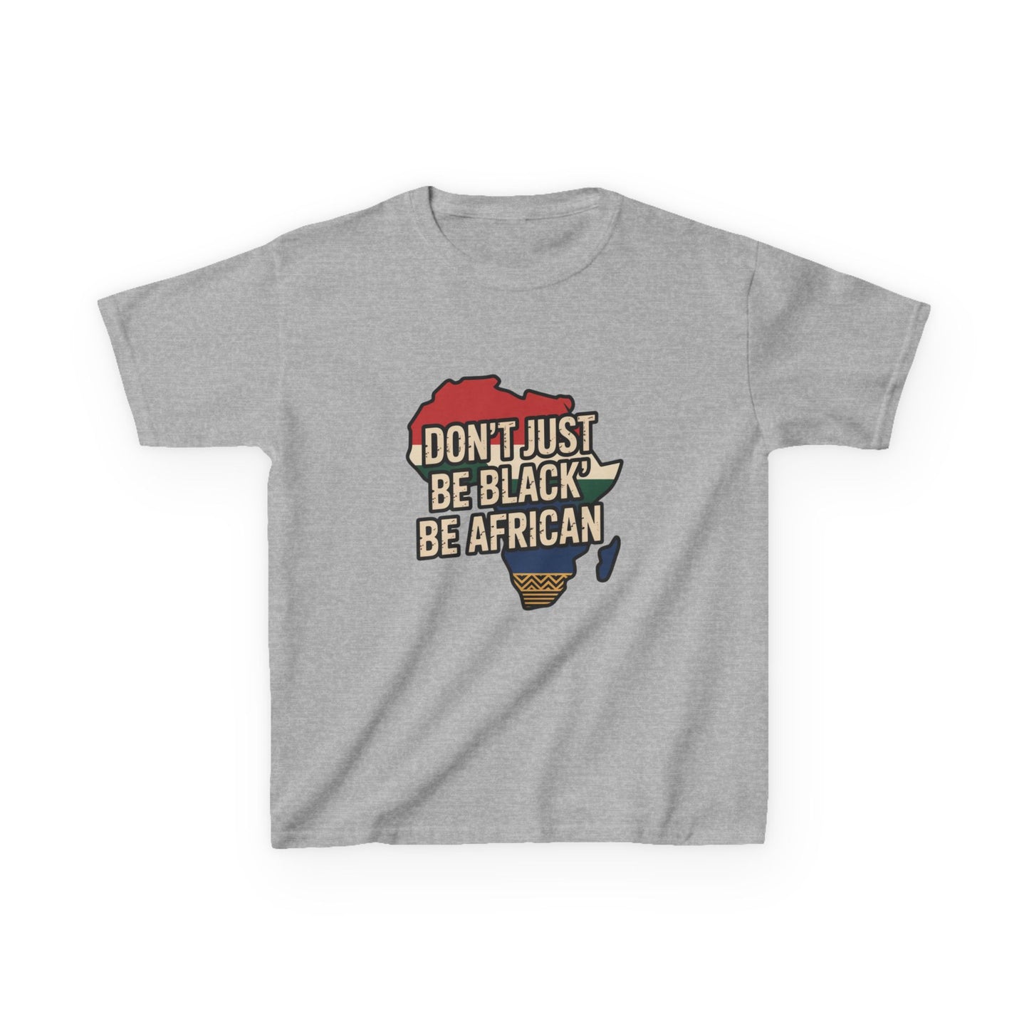 Kids Heavy Cotton™ Tee with African Pride Design - Celebrate Diversity, Gift for Young Activists, Comfortable Youth Shirt, Black [...]