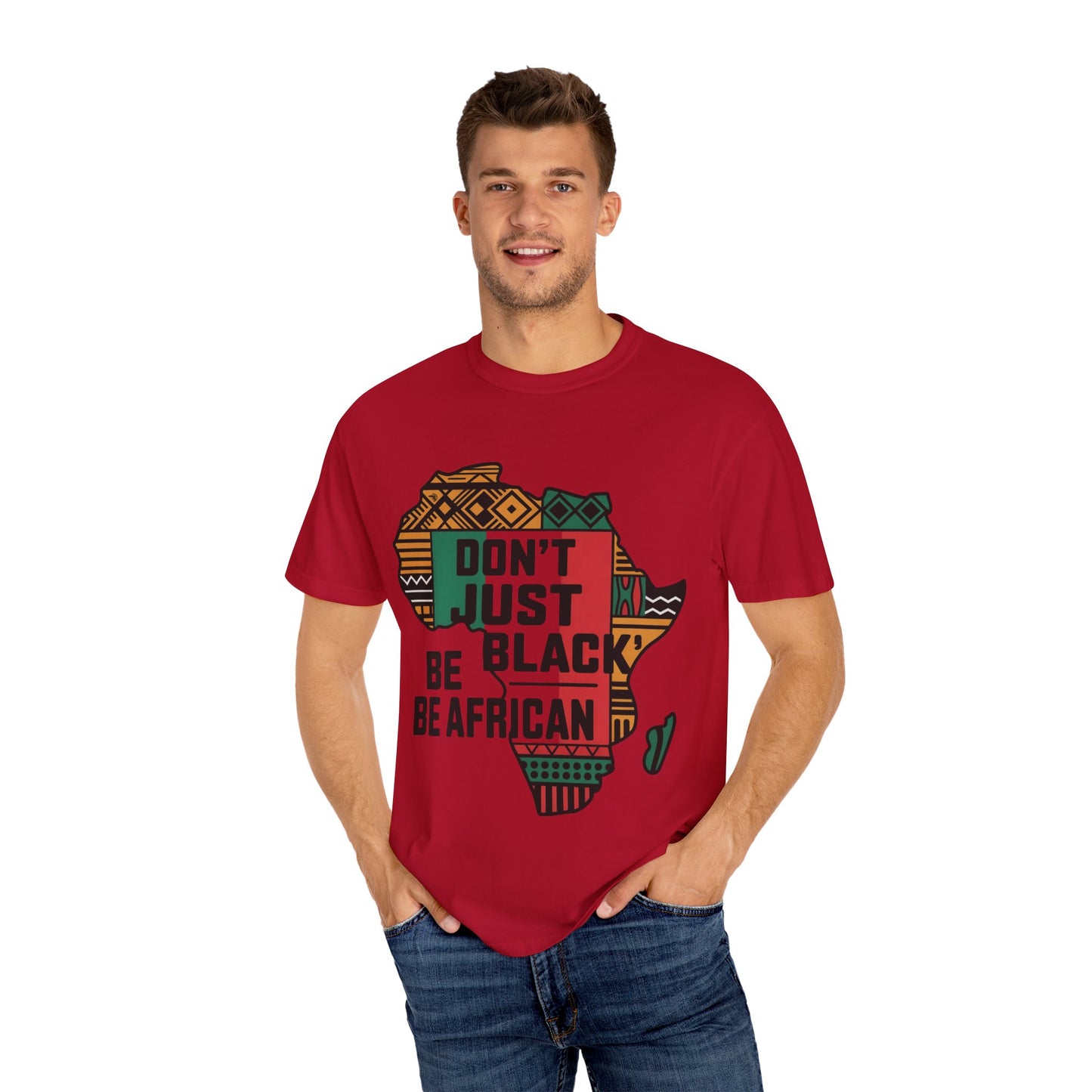 Cultural Pride T-Shirt - Unisex Garment-Dyed Tee, African Heritage Shirt, Identity Apparel, Eco-Friendly Fashion, Statement Tee