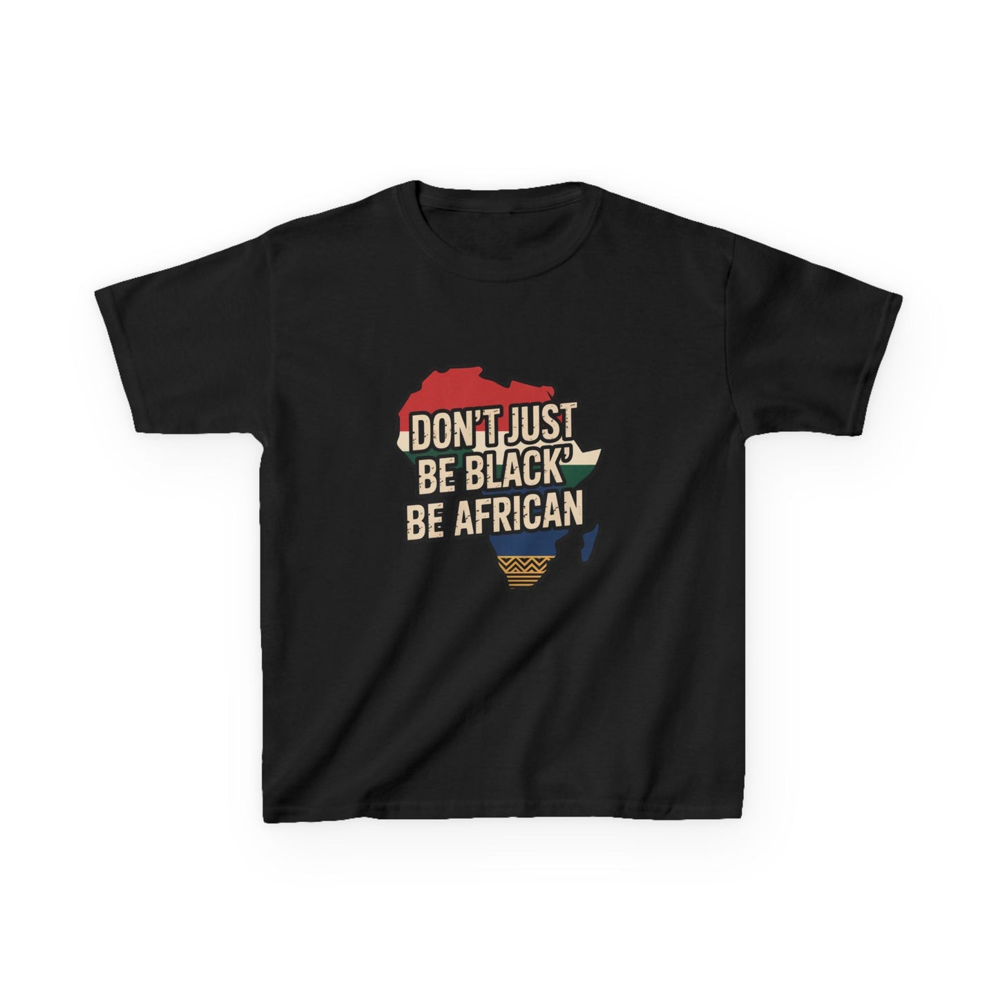 Kids Heavy Cotton™ Tee with African Pride Design - Celebrate Diversity, Gift for Young Activists, Comfortable Youth Shirt, Black [...]