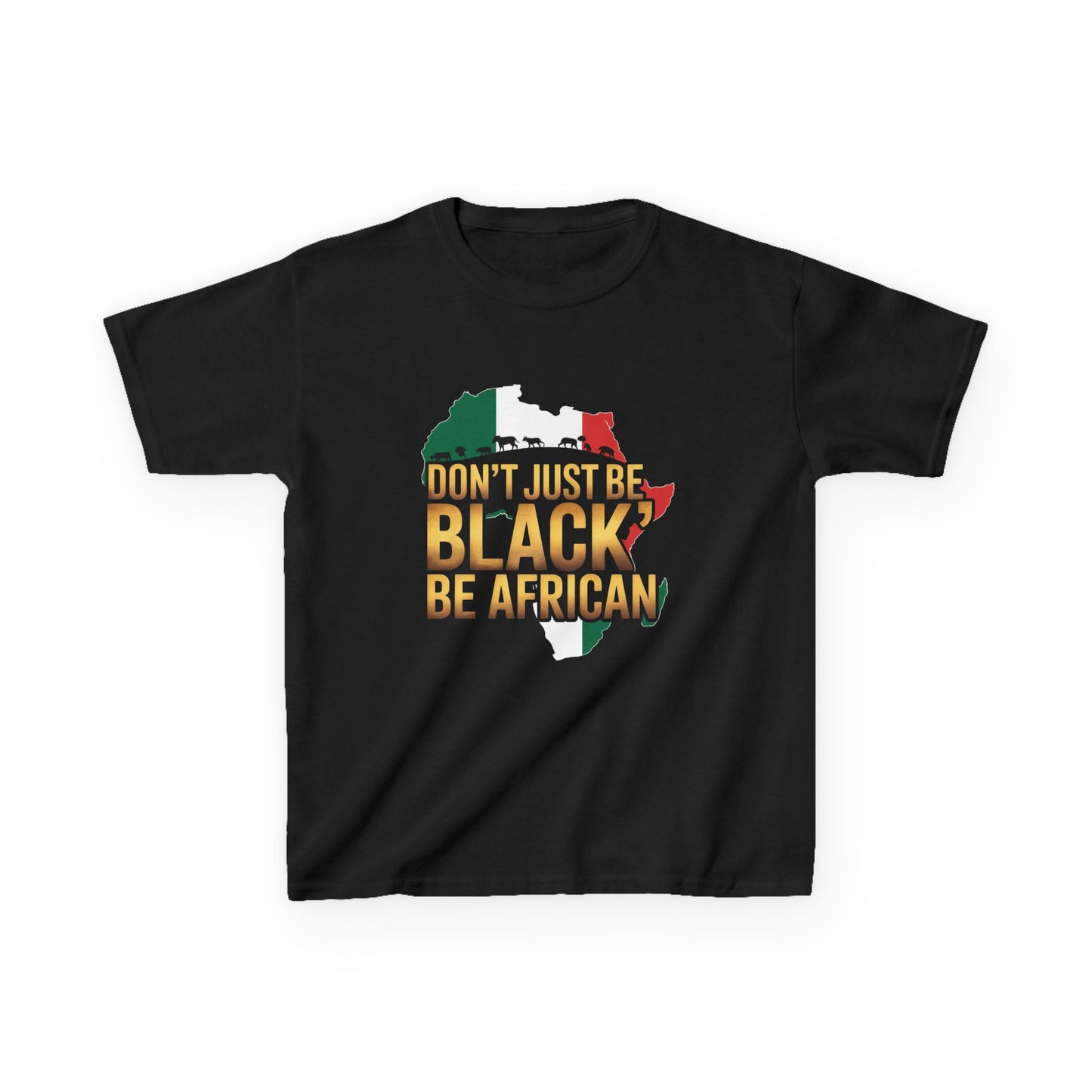 African Heritage Kids Tee | Celebrate Diversity, Black History Month, Cultural Pride, Gift for Kids, Playful Graphic T-Shirt