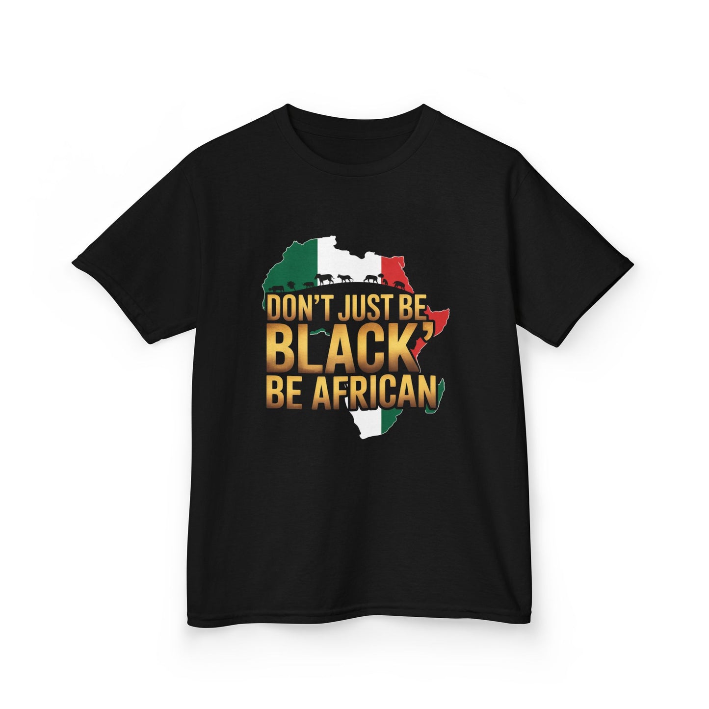 African Heritage Kids Tee | Celebrate Diversity, Black History Month, Cultural Pride, Gift for Kids, Playful Graphic T-Shirt