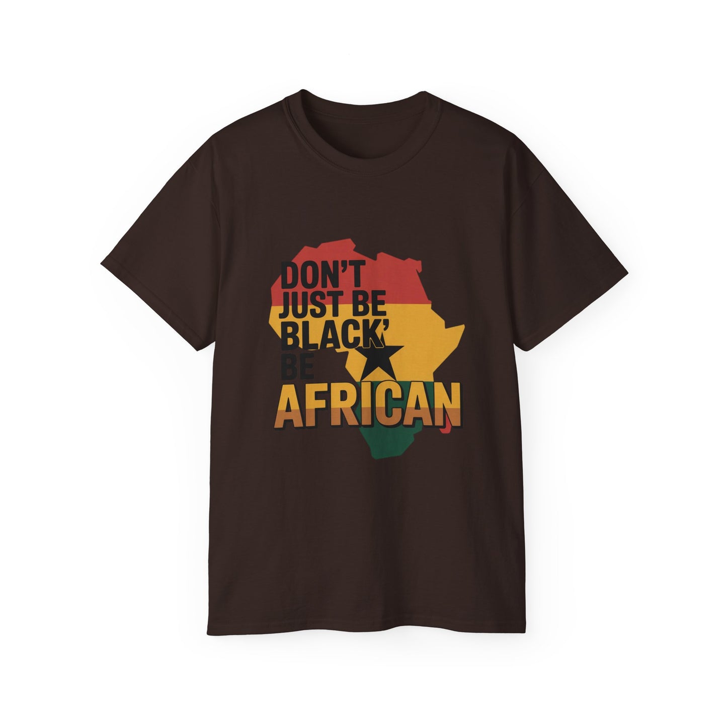 Proud African Identity Tee, Unisex Graphic Tee, African Heritage Shirt, Cultural Awareness Apparel, Unique Gift for Activism,
